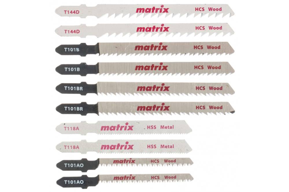 картинка Набор пилок для лобзика 10 шт., универс. Matrix /78247/ от компании Иж-тул