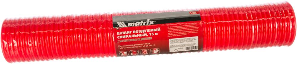 картинка Шланг спиральный воздушный 15 м Matrix /57006/ от компании Иж-тул