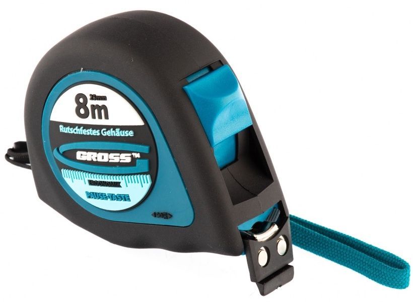 картинка Рулетка  8м/25мм  магнитный обрез.зацеп GROSS "Ergonomisch"/31104/ от компании Иж-тул